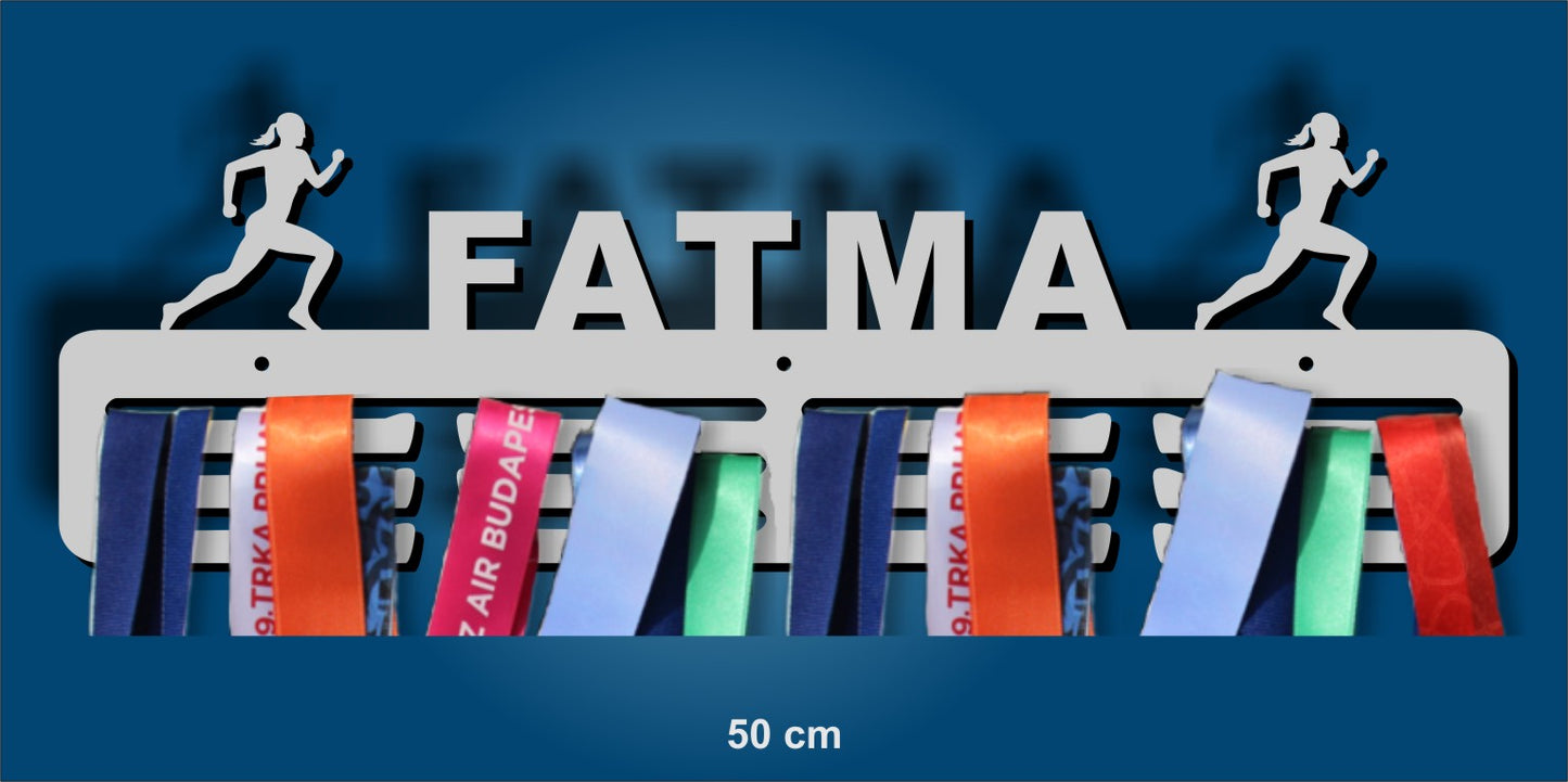Medal Hangers with your name for Runners
