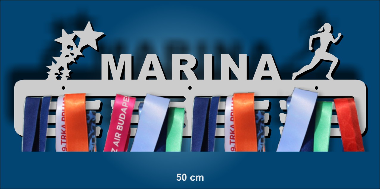 Medal Hangers with your name for Runners