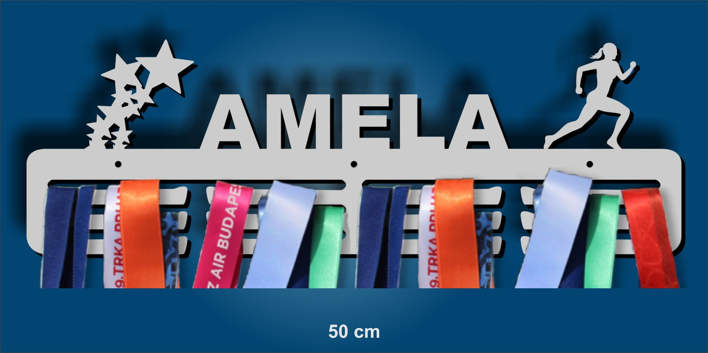 Medal Hangers with your name for Runners