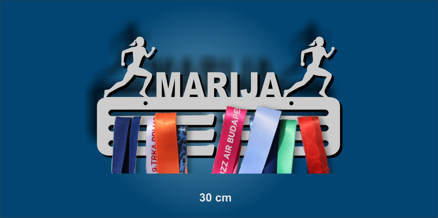 Medal Holder with your name for Runners