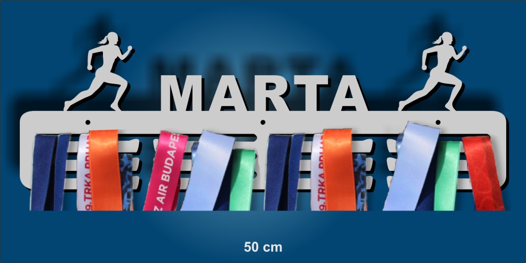 Medal Holder with your name for Runners