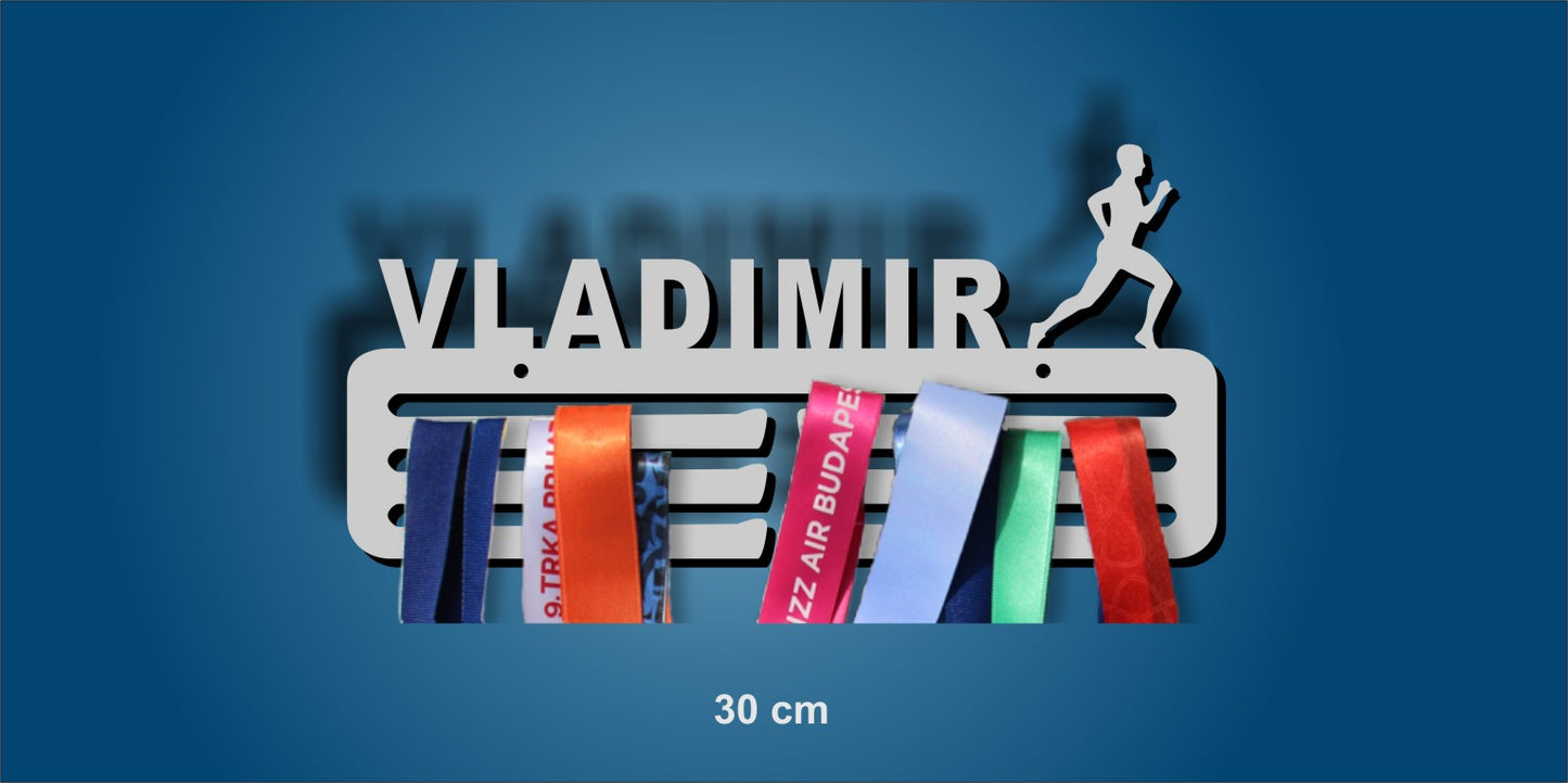Medal Holder with your name for Runners