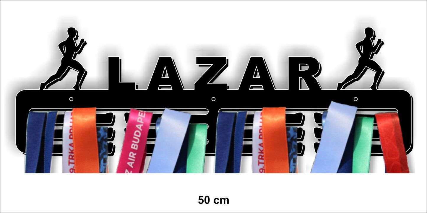Medal Holder with your name for Runners